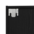 vidaXL fekete tölgy szerelt fa könyvespolc 36x30x143 cm