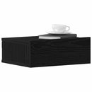 vidaXL 2 db fekete tölgyfa úszó éjjeliszekrény 40 x 32 x 15 cm