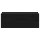 vidaXL 2 db fekete tölgyfa úszó éjjeliszekrény 40 x 32 x 15 cm