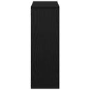 vidaXL fekete tölgyfa fali polc 104 x 20 x 58,5 cm