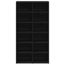 vidaXL fekete tölgy színű szerelt fa cipőtartó 54 x 34 x 100,5 cm