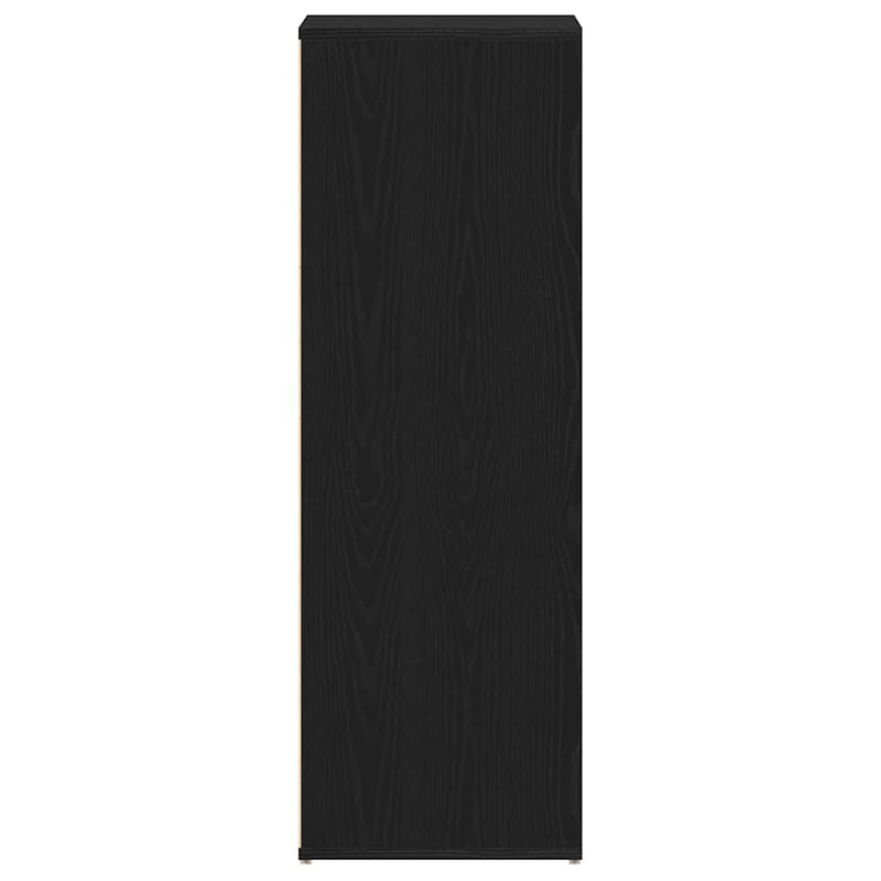 vidaXL fekete tölgy színű szerelt fa cipőtartó 54 x 34 x 100,5 cm