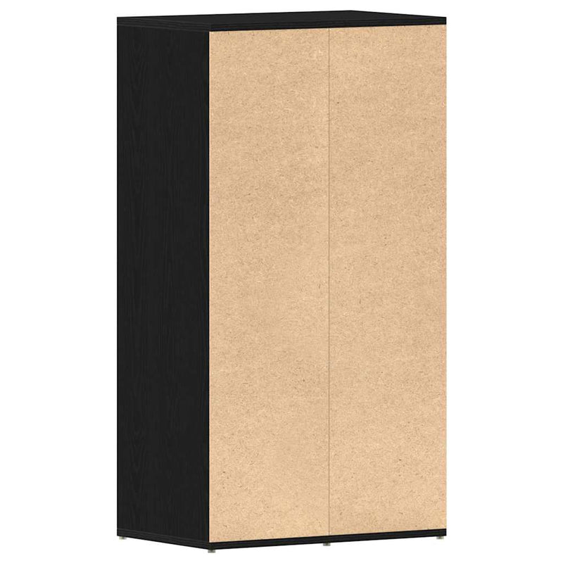 vidaXL fekete tölgy színű szerelt fa cipőtartó 54 x 34 x 100,5 cm