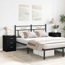 vidaXL 2 db fekete tölgyszínű szerelt fa éjjeliszekrény 38x35x55 cm