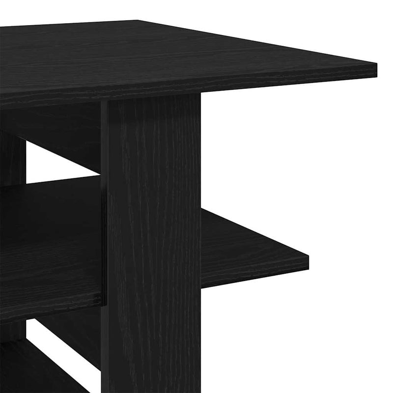 vidaXL Dohányzóasztal Musta tammi 102 x 55 x 42 cm Faanyag