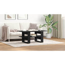 vidaXL Dohányzóasztal Fekete tölgy 102 x 55 x 42 cm Faanyag