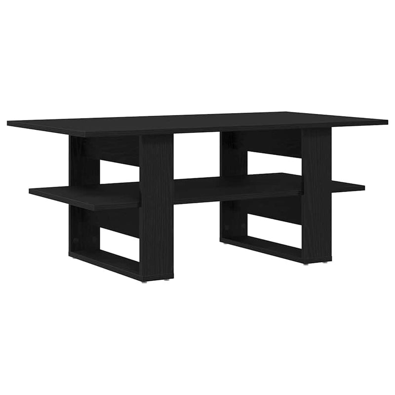 vidaXL Dohányzóasztal Musta tammi 102 x 55 x 42 cm Faanyag