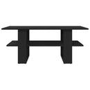 vidaXL Dohányzóasztal Fekete tölgy 102 x 55 x 42 cm Faanyag