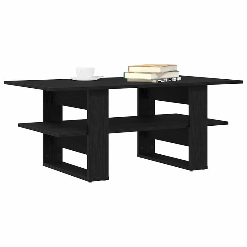 vidaXL Dohányzóasztal Musta tammi 102 x 55 x 42 cm Faanyag