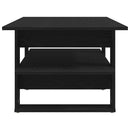 vidaXL Dohányzóasztal Fekete tölgy 102 x 55 x 42 cm Faanyag