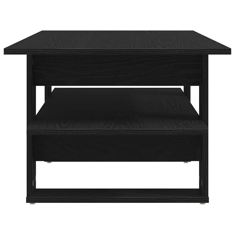 vidaXL Dohányzóasztal Musta tammi 102 x 55 x 42 cm Faanyag