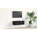 vidaXL Fali Szekrény fiókkal Fekete tölgy 60 x 26 x 18,5 cm Faanyag