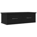 vidaXL Fali Szekrény fiókkal Fekete tölgy 60 x 26 x 18,5 cm Faanyag