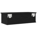 vidaXL Fali Szekrény fiókkal Fekete tölgy 60 x 26 x 18,5 cm Faanyag