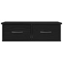 vidaXL Fali Szekrény fiókkal Fekete tölgy 60 x 26 x 18,5 cm Faanyag