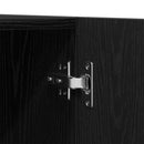 vidaXL Ruhásszekrény tárolóval Fekete tölgy 90 x 52 x 200 cm Faanyag