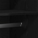 vidaXL Ruhásszekrény tárolóval Fekete tölgy 90 x 52 x 200 cm Faanyag