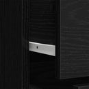 vidaXL Ruhásszekrény fiókkal Fekete tölgy 80 x 52 x 180 cm Faanyag