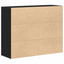 vidaXL fekete tölgy színű szerelt fa tálalószekrény 88 x 30 x 70 cm