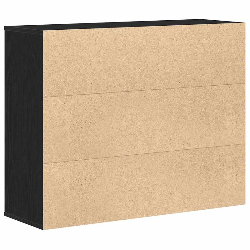 vidaXL fekete tölgy színű szerelt fa tálalószekrény 88 x 30 x 70 cm