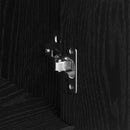 vidaXL fekete tölgy színű szerelt fa tálalószekrény 88 x 30 x 70 cm