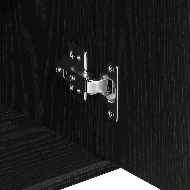 vidaXL fekete tölgy színű szerelt fa tálalószekrény 88 x 30 x 70 cm