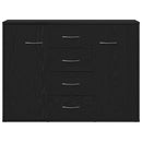 vidaXL fekete tölgy szerelt fa tálalószekrény 88x30x64 cm