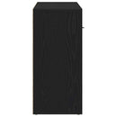 vidaXL fekete tölgy szerelt fa tálalószekrény 88x30x64 cm