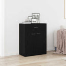 vidaXL Széf fiókkal Fekete tölgy 60 x 30 x 75 cm Faanyag