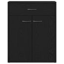 vidaXL Széf fiókkal Fekete tölgy 60 x 30 x 75 cm Faanyag