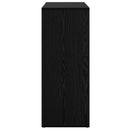 vidaXL Széf fiókkal Fekete tölgy 60 x 30 x 75 cm Faanyag