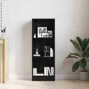 vidaXL fekete tölgyfa könyvespolc 40 x 24 x 109 cm