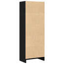 vidaXL fekete tölgyfa könyvespolc 40 x 24 x 109 cm