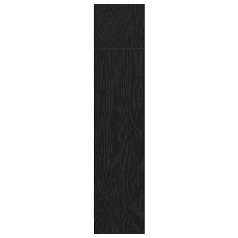 vidaXL fekete tölgy szerelt fa könyvespolc 60x24x109 cm