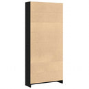 vidaXL fekete tölgy szerelt fa könyvespolc 80x24x176 cm