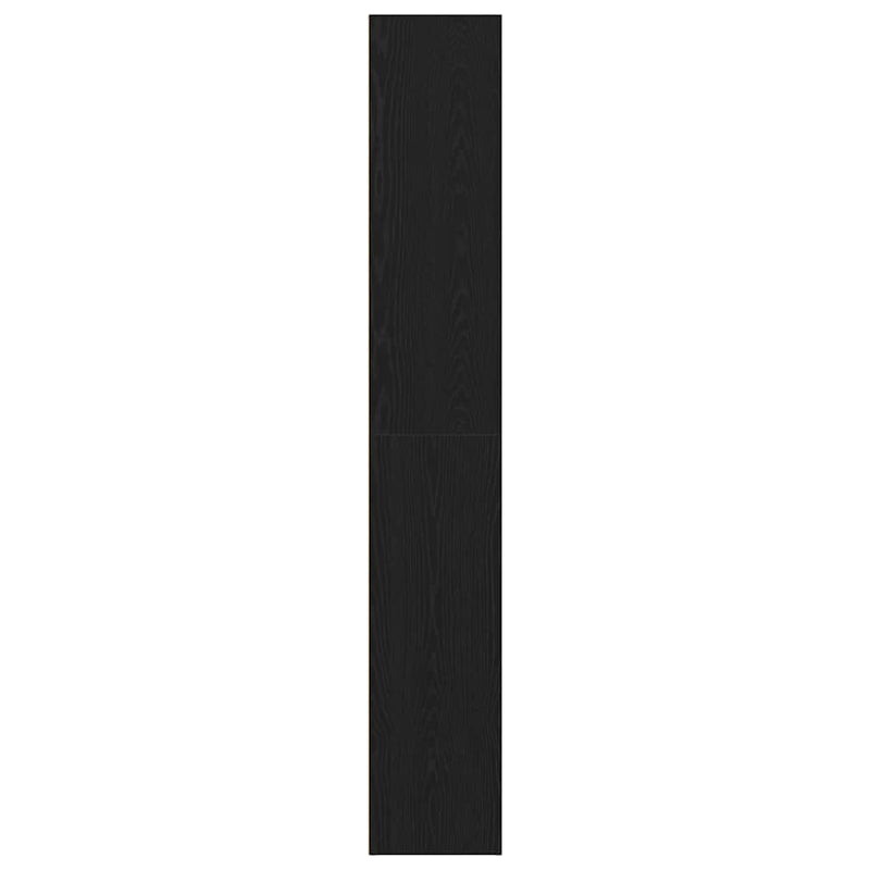 vidaXL fekete tölgy színű szerelt fa könyvespolc 60 x 30 x 189 cm