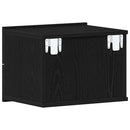 vidaXL Éjjeliszekrény fiókkal Fekete tölgy 40 x 30 x 30 cm Faanyag