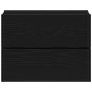 vidaXL Éjjeliszekrény fiókkal Fekete tölgy 40 x 30 x 30 cm Faanyag