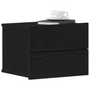 vidaXL Éjjeliszekrény fiókkal Fekete tölgy 40 x 30 x 30 cm Faanyag