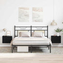 vidaXL Éjjeliszekrény 2 pcs Fekete tölgy 40 x 30 x 30 cm Faanyag