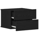 vidaXL Éjjeliszekrény 2 pcs Fekete tölgy 40 x 30 x 30 cm Faanyag