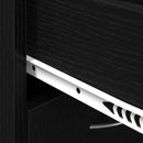 vidaXL Cipőtartó fiókkal ajtóval Fekete tölgy 60 x 35 x 84 cm Faanyag