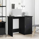 vidaXL Asztal fiókkal tárolóval Fekete tölgy 100 x 50 x 76 cm Faanyag