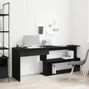 vidaXL Asztal Fekete tölgy 200 x 50 x 76 cm Faanyag