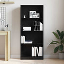 vidaXL Könyvespolc Fekete tölgy 60 x 24 x 143 cm Faanyag