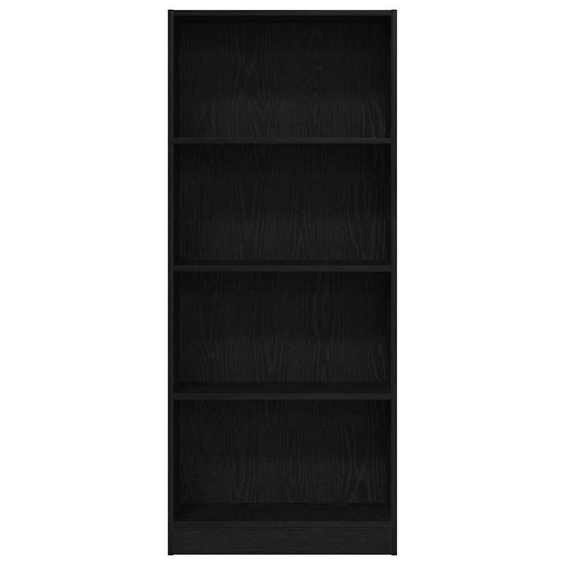 vidaXL Könyvespolc Fekete tölgy 60 x 24 x 143 cm Faanyag