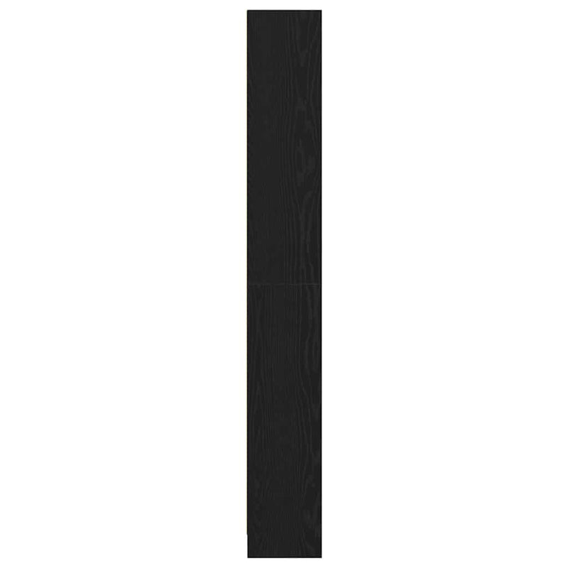 vidaXL Könyvespolc Fekete tölgy 60 x 24 x 176 cm Faanyag
