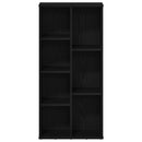 vidaXL fekete tölgy szerelt fa könyvespolc 50x25x104 cm