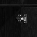 vidaXL fekete tölgy színű szerelt fa könyvszekrény 98x29x97,5 cm