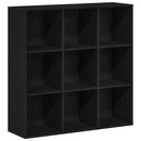 vidaXL fekete tölgyfa könyvesszekrény 98 x 29 x 97,5 cm
